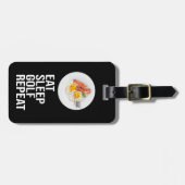 Étiquette À Bagage Golf Manger Sleep Golf Repeat (Devant horizontal)