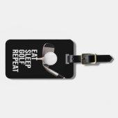 Étiquette À Bagage Golf Manger Sleep Golf Repeat (Devant horizontal)