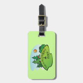 Étiquette À Bagage Golf Parcours Trou Happy Place (Devant Vertical)