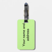 Étiquette À Bagage Golf Parcours Trou Happy Place (Dos Vertical)