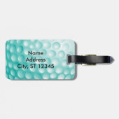 Étiquette À Bagage Golf Tee | TURQUOISE (Dos horizontal)