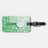 Étiquette À Bagage Golf Tee | Vert (Devant horizontal)