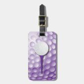 Étiquette À Bagage Golf Tee | Violet (Devant Vertical)