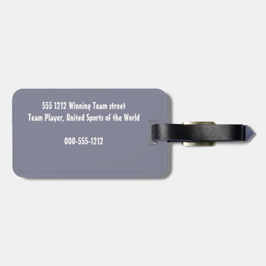 Étiquette À Bagage Golfeur (Dos horizontal)