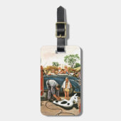 Étiquette À Bagage Gonflage du jouet de plage (Devant Vertical)