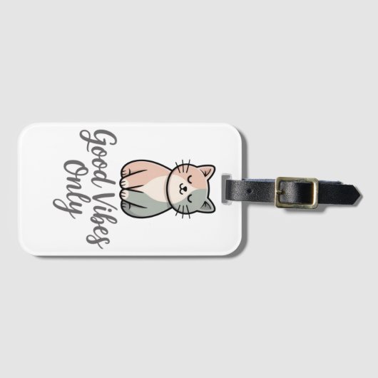 Étiquette À Bagage Good Vibes Only (Devant Horizontal)