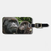 Étiquette À Bagage Gorilles ougandais (Devant horizontal)