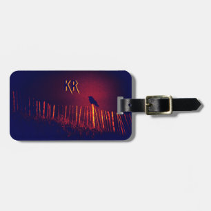 Étiquette À Bagage Goth Quoth The Raven Under Midnight Sky, Monogramm