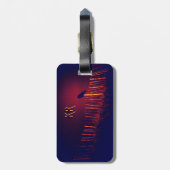 Étiquette À Bagage Goth Quoth The Raven Under Midnight Sky, Monogramm (Dos Vertical)