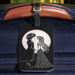 Étiquette À Bagage Gothique Emo Enfants Kiss Valentine's Day