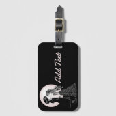 Étiquette À Bagage Gothique Emo Enfants Kiss Valentine's Day (Devant Vertical)