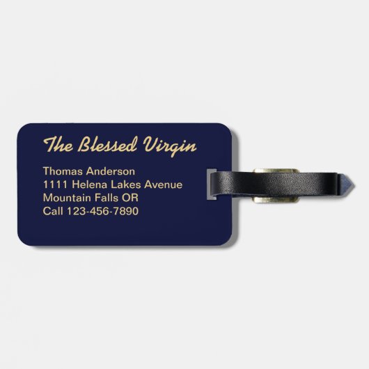 Étiquette À Bagage Grace divine (Dos horizontal)