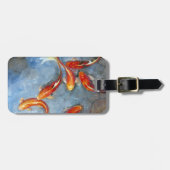 Étiquette À Bagage Gracieux Koi II (Devant horizontal)