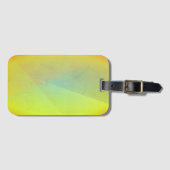 Étiquette À Bagage Gradation géométrique jaune moderne (Devant Horizontal)