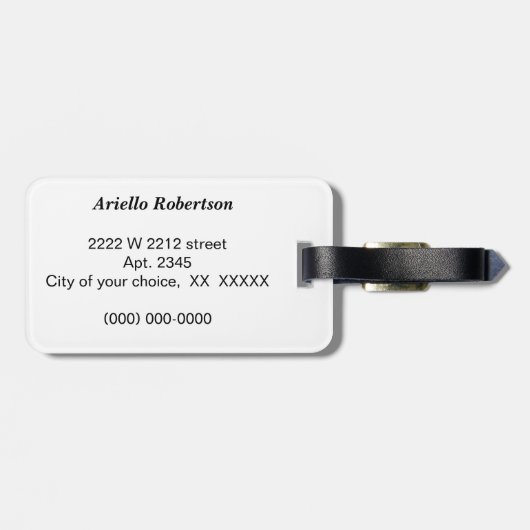 Étiquette À Bagage Graffiti (Dos horizontal)