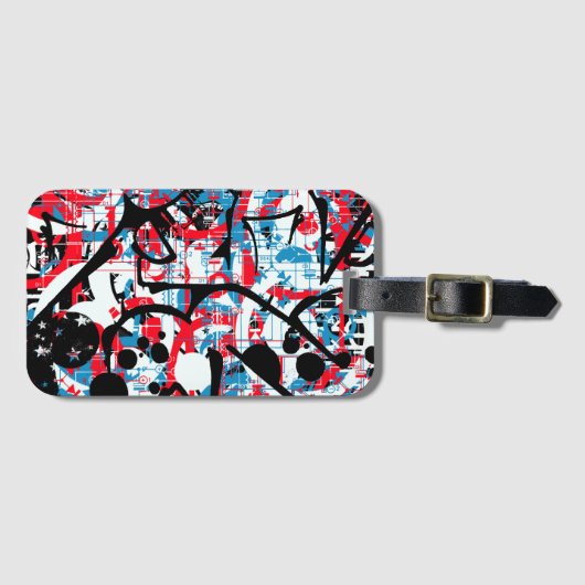 Étiquette À Bagage Graffiti (Devant Horizontal)