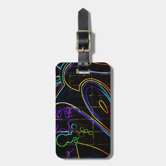 Étiquette À Bagage Graffiti 10 cd ltcna (Devant Vertical)