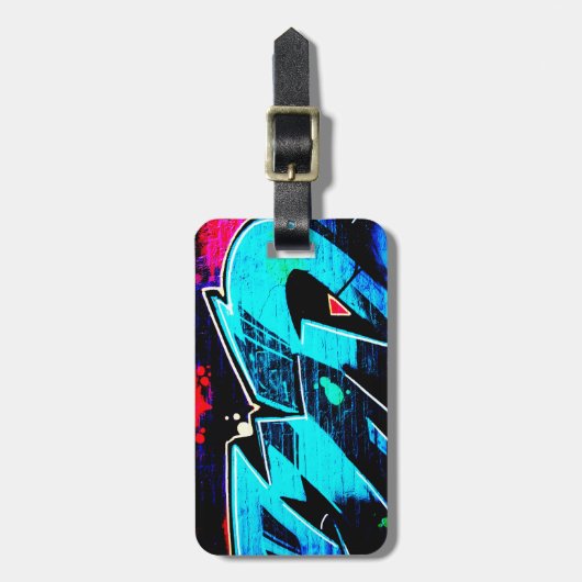 Étiquette À Bagage Graffiti 14 cd ltcna (Devant Vertical)