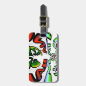 Étiquette À Bagage Graffiti coloré Hakuna Matata (Devant Vertical)