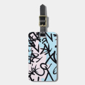 Étiquette À Bagage Graffiti moderne (Devant Vertical)