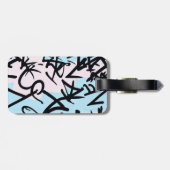 Étiquette À Bagage Graffiti moderne (Dos horizontal)