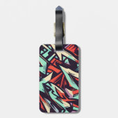 Étiquette À Bagage Graffiti moderne (Dos Vertical)