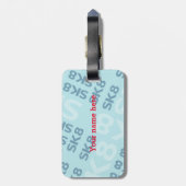 Étiquette À Bagage Graffiti skboard enfant fête d'anniversaire (Dos Vertical)