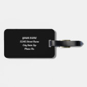 Étiquette À Bagage Graffiti Street Art Splash (Dos horizontal)