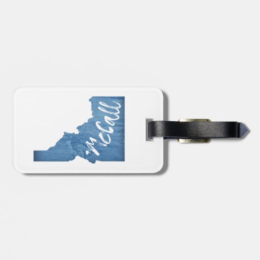 Étiquette À Bagage Grain de bois McCall Idaho (Dos horizontal)