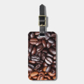 Étiquette À Bagage Grains de café - lumière entière et obscurité (Devant Vertical)