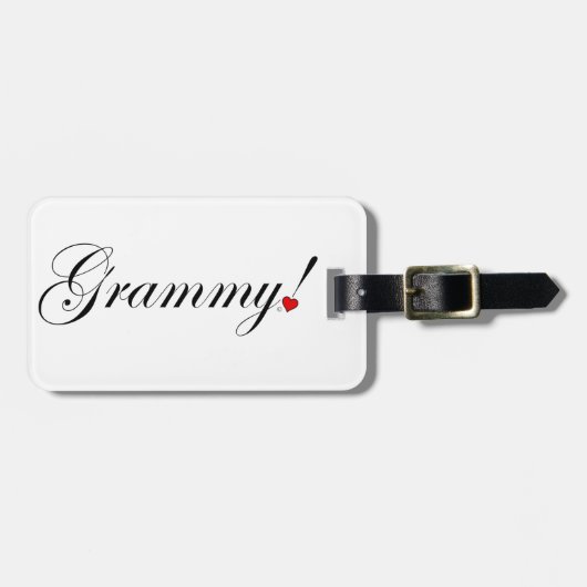 Étiquette À Bagage Grammy ! (Devant horizontal)