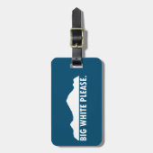 Étiquette À Bagage Grand blanc, s'il vous plaît (Devant Vertical)