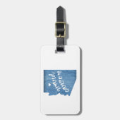 Étiquette À Bagage Grand Canyon Arizona Wood Grain (Devant Vertical)