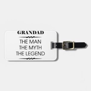 Étiquette À Bagage Grand L'Homme Le Mythe La Légende