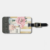 Étiquette À Bagage Grand livre de mode sauvage d'Apple | - rayé (Devant horizontal)