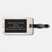 Étiquette À Bagage Grand-mère Arbre des Coeurs de vie (Dos horizontal)