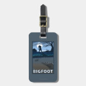 Étiquette À Bagage Grand pied marchant par le terrain de golf (Devant Vertical)