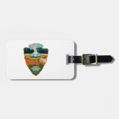 Étiquette À Bagage Grand Prismatic Spring Yellowstone Arrowhead (Devant horizontal)