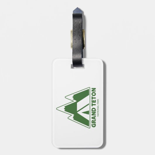 Étiquette À Bagage Grand Teton National Park Mountains Camping (Dos Vertical)