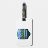 Étiquette À Bagage Grand Teton National Park Shield (Dos Vertical)