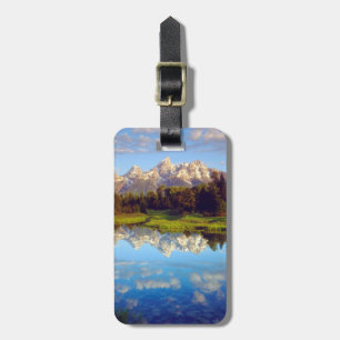 Étiquette À Bagage Grand Tetons se reflétant dans la rivière Snake
