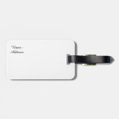 Étiquette À Bagage Grande Galles Orme. (Dos horizontal)