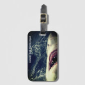 Étiquette À Bagage Grande mâchoire de requin blanc (Devant Vertical)