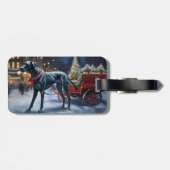 Étiquette À Bagage Grande saison de Noël Dane (Dos horizontal)