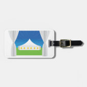 Étiquette À Bagage Grande tente blanche (Devant horizontal)