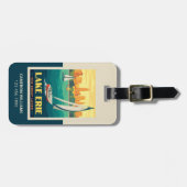 Étiquette À Bagage Grands Lacs | Lac Érié (Devant horizontal)