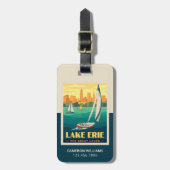 Étiquette À Bagage Grands Lacs | Lac Érié (Devant Vertical)