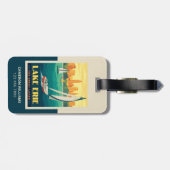 Étiquette À Bagage Grands Lacs | Lac Érié (Dos horizontal)