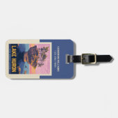 Étiquette À Bagage Grands Lacs | Lac Huron (Devant horizontal)