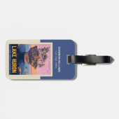 Étiquette À Bagage Grands Lacs | Lac Huron (Dos horizontal)